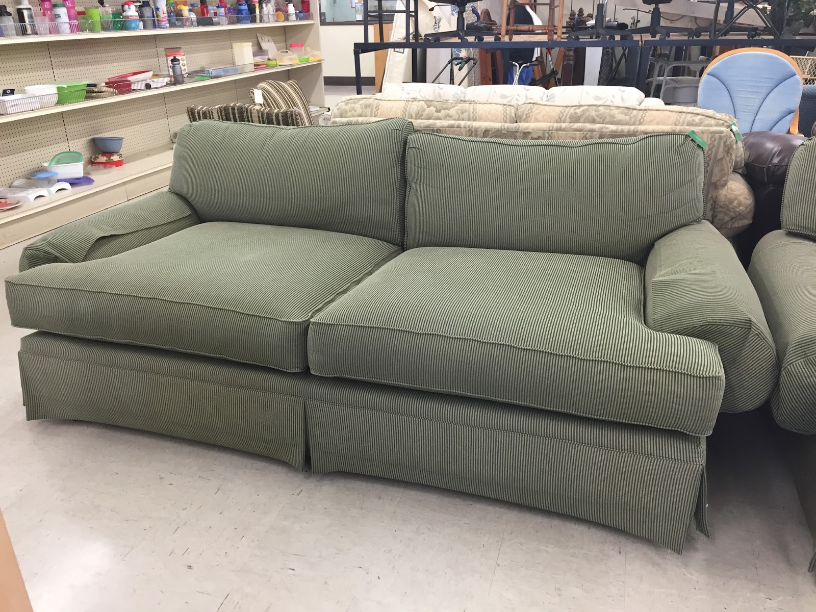 Always Rooney The Big Green Couch Before