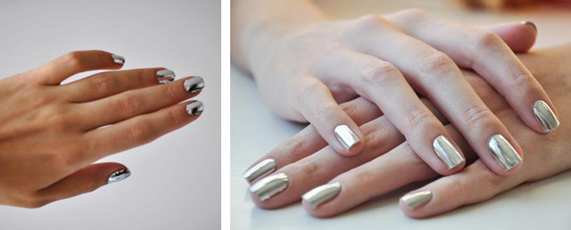 2. Metallic Silver Nail Design - wide 5