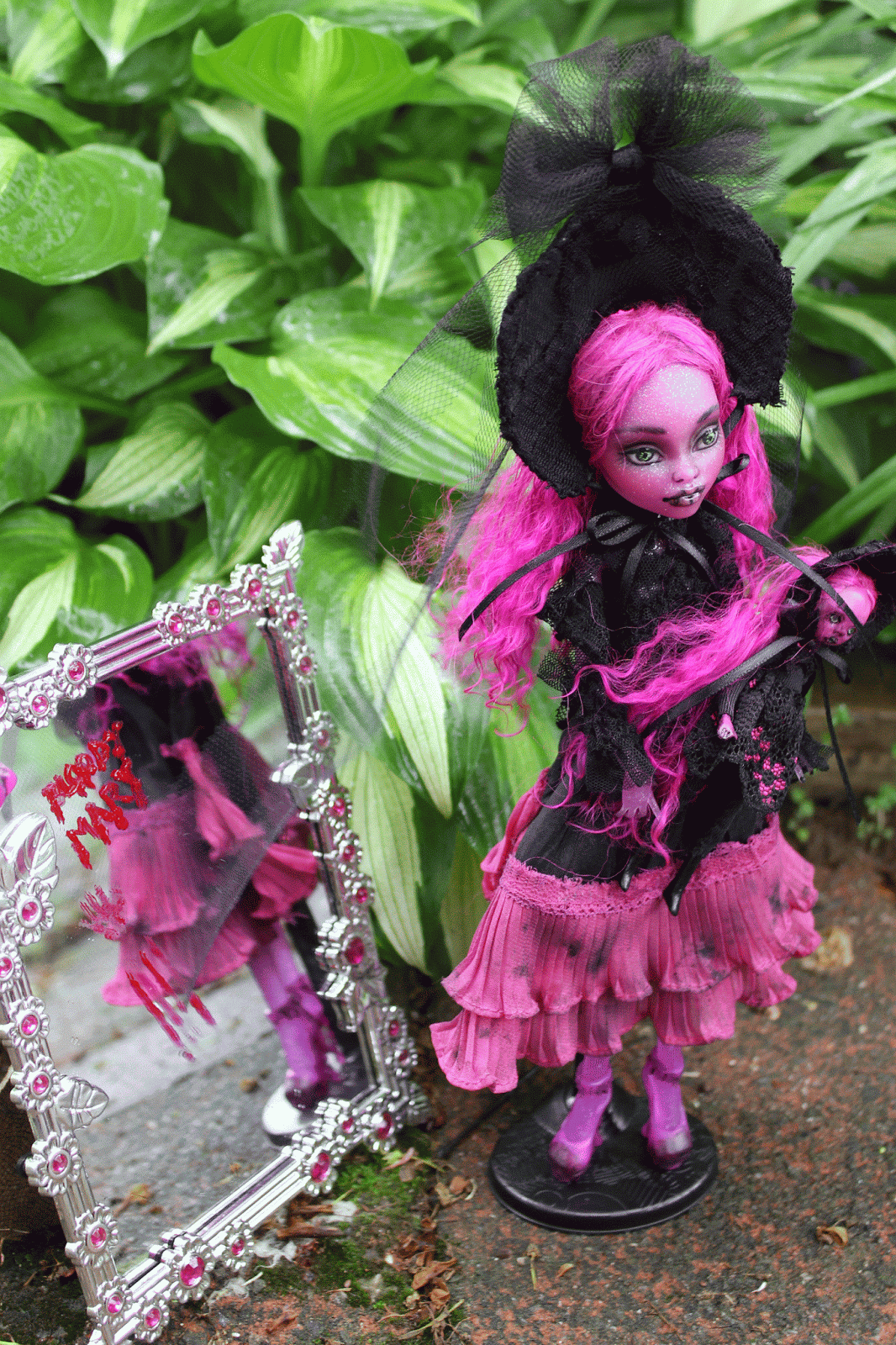 OOAK art doll Monster High custom repaint Bloody Mary by A. Gibbons