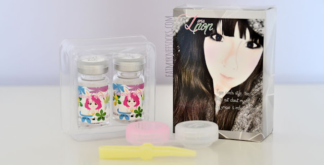 Klenspop Review: Bunny 4-Color C25 Pink Klenspop's Bunny 4-Color C25 Pink circle lenses are dolly, natural contacts with simple details.