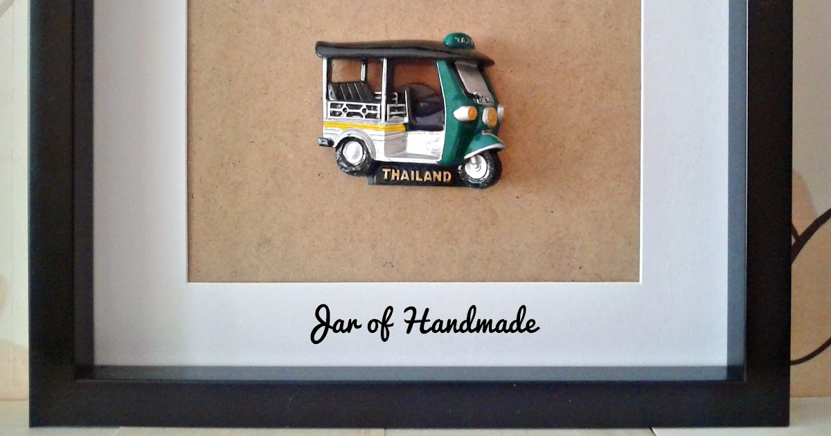 Jar Of Handmade DIY Frame Your Souvenirs