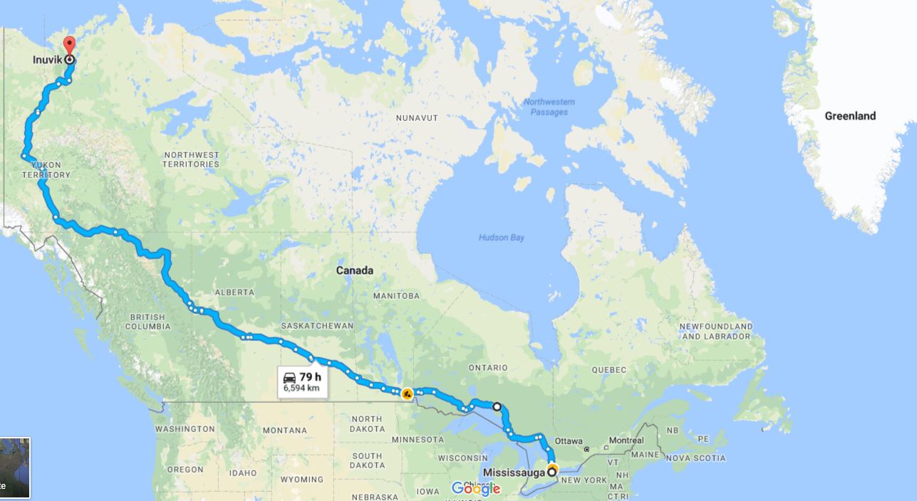 John Koshy The road from Inuvik to Tuktoyaktuk