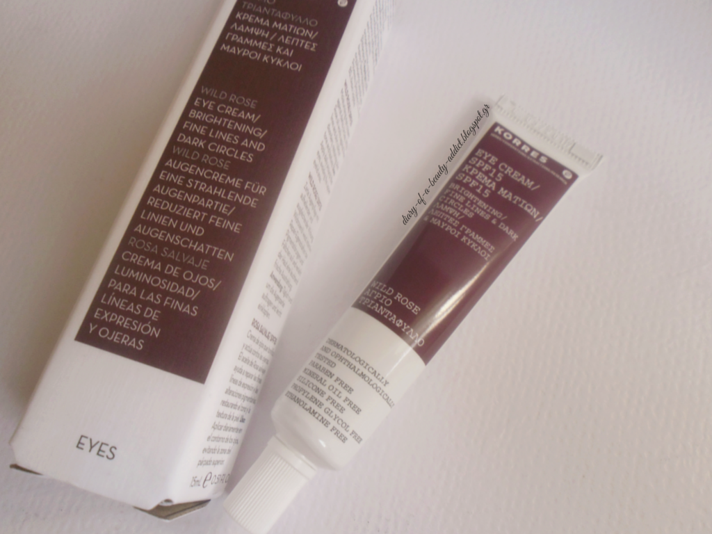 Korres Wild Rose Eye Cream SPF15 Korres Wild Rose Eye Cream SPF15