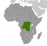 Situación de RD del Congo en África