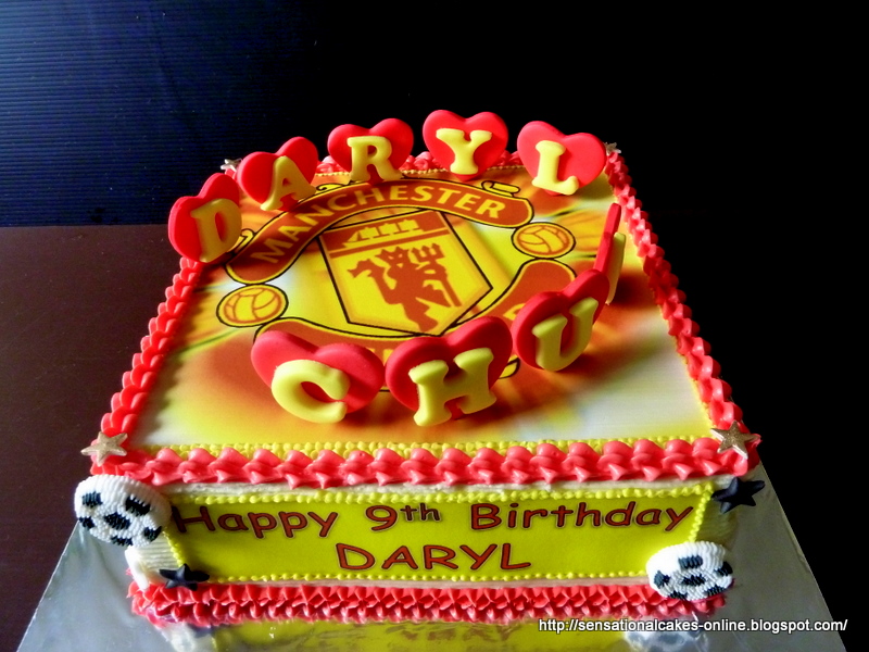 Cakes2Share Singapore Manchester United Cake Football