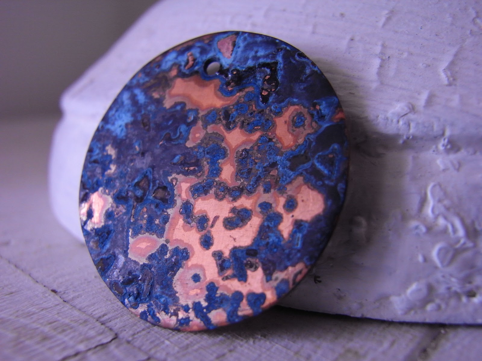 Jenni's beads Patina Experiments