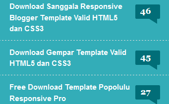 Membuat Widget Postingan Paling Banyak Dikomentari