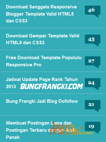 Membuat Widget Postingan Paling Banyak Dikomentari Membuat Widget Postingan Paling Banyak Dikomentari