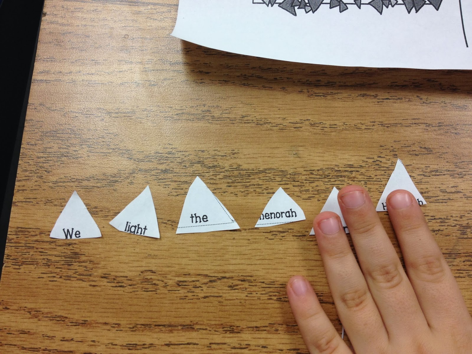 samples of our christmas word order sol train learning