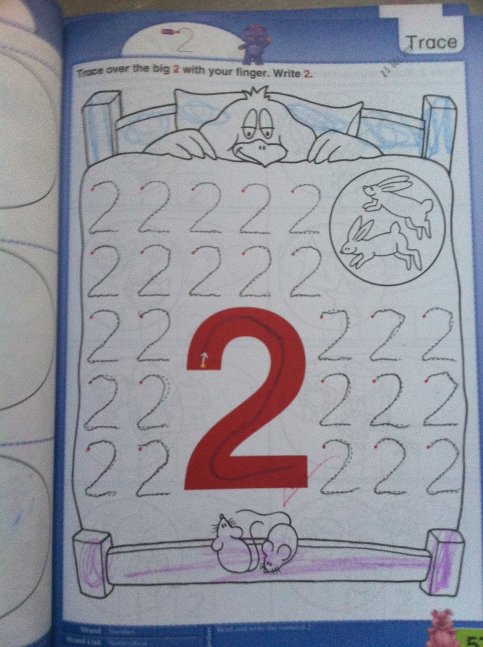 Maths Page Numbers in Junior infants