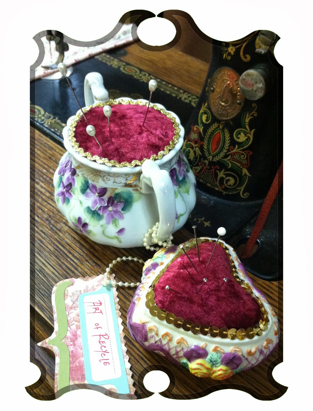 Learn the Art of Recycle ReUsing Tea Pots with Broken Lids or Cracked