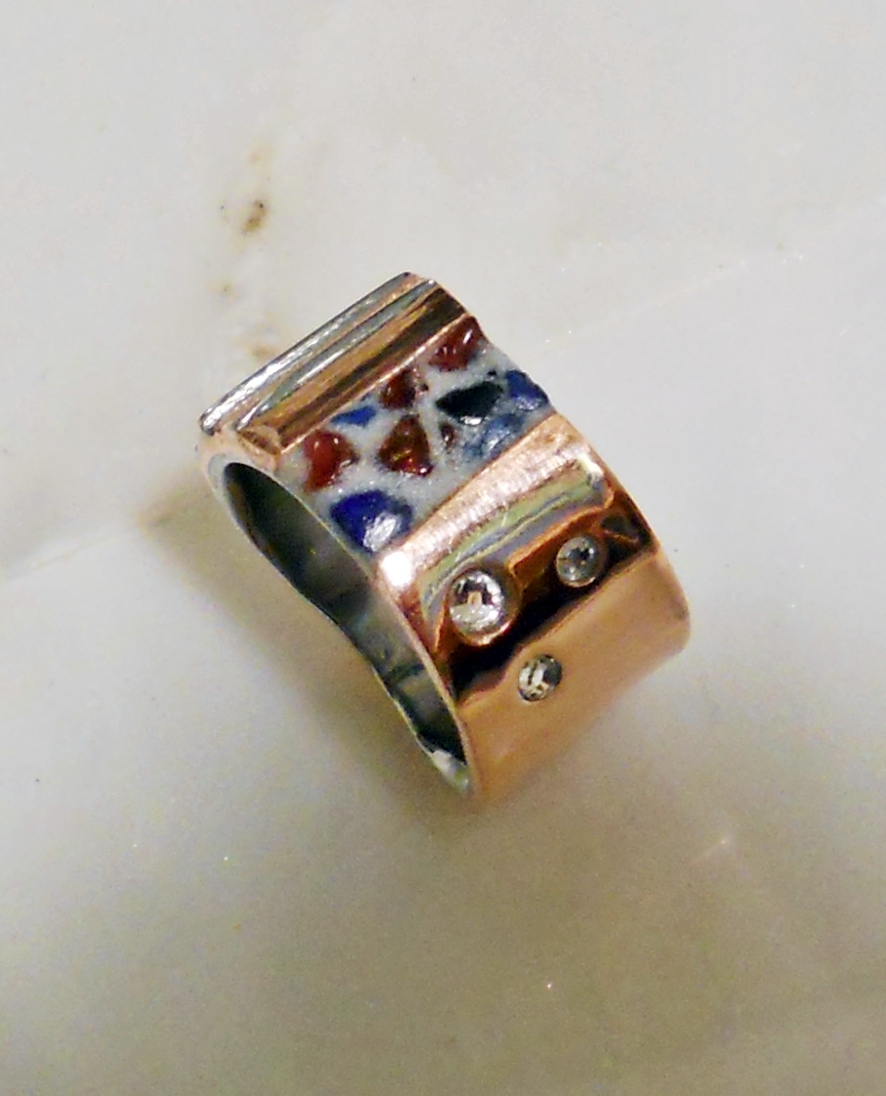 Metalsmithing By W Schweizer Stainless Steel And Copper Ring With