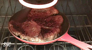 Pan Seared Herbed Rib-Eye Steak