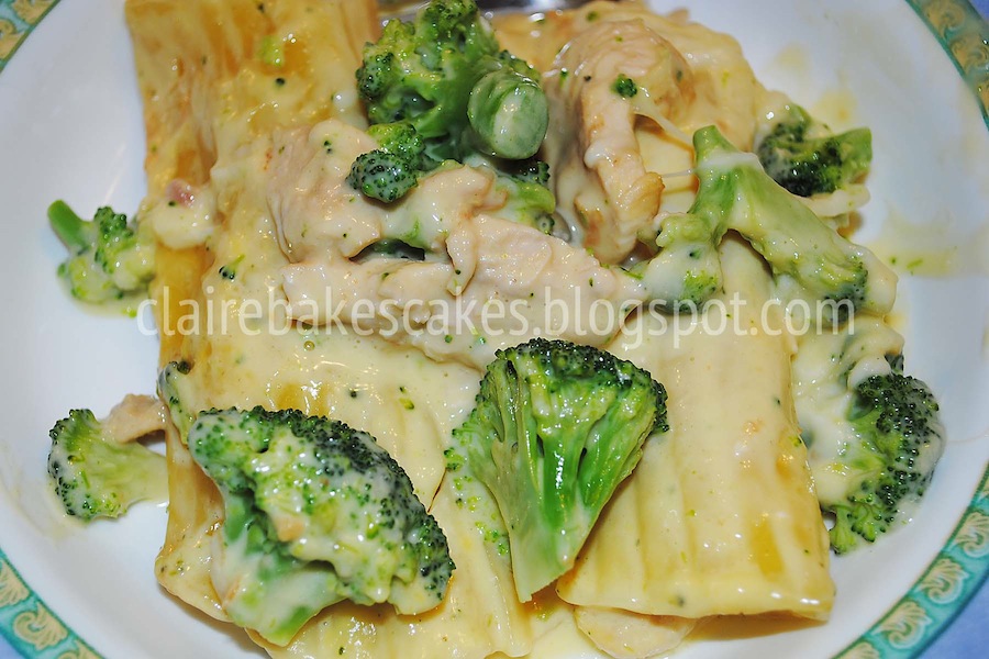 My Life As A Mom White Sauce Chicken Manicotti With Broccoli Recipe