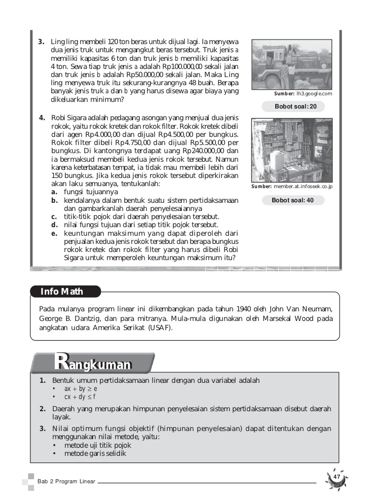 advertise matematika smk kelas xii bab 2 program linear advertise matematika smk kelas xii bab 2 program linear