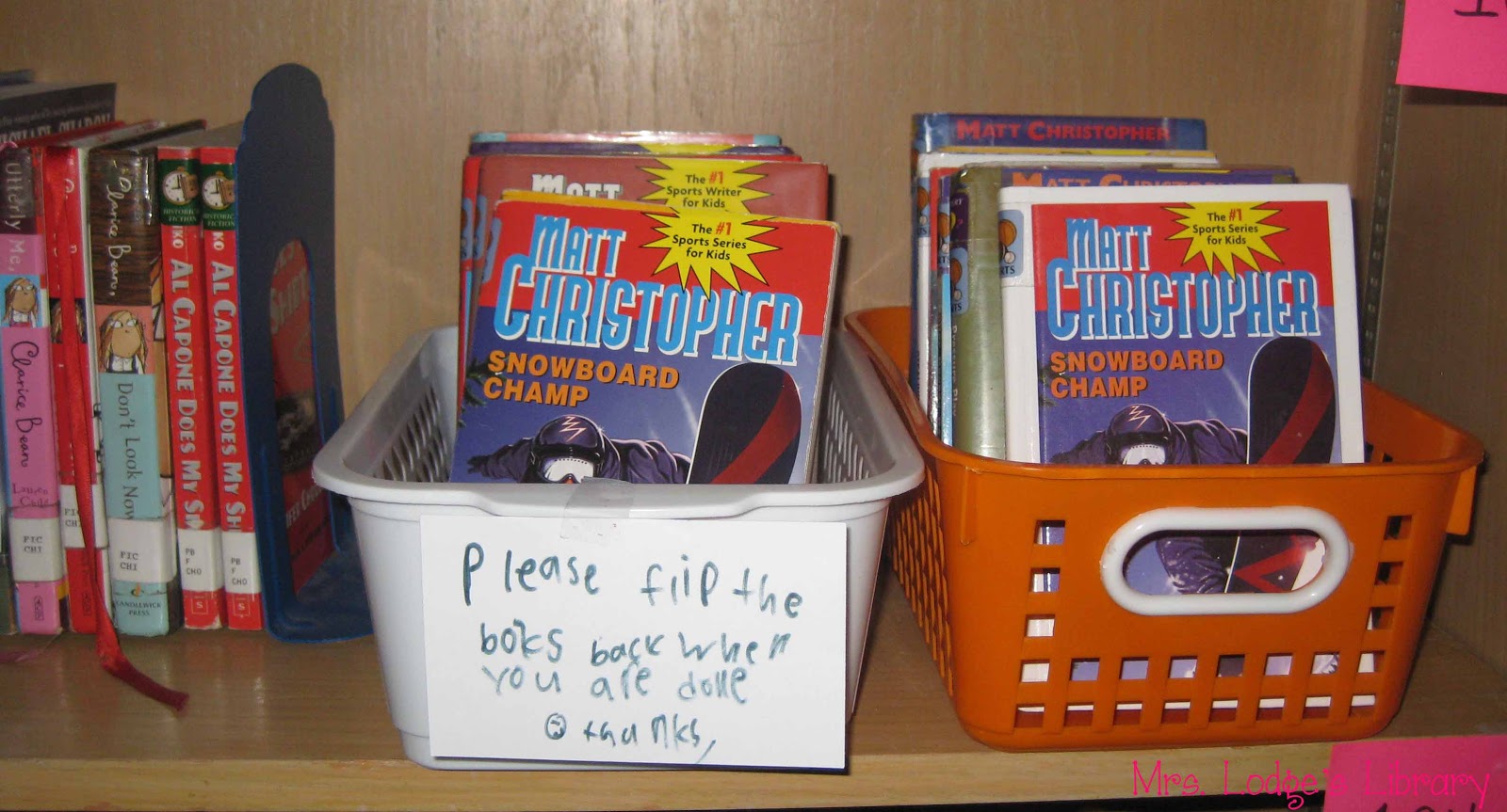 Adopt a Shelf Mrs Lodge's Library