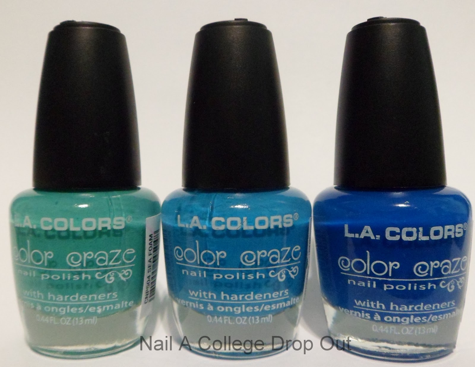 1. L.A. Colors Color Craze Nail Polish with Hardener - wide 8