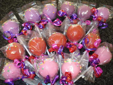 Red Pink Purple cakepops