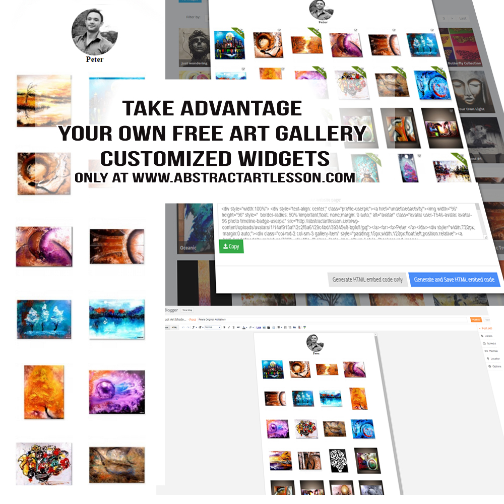 Free Art Gallery Customized Widgets