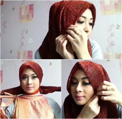 Tutorial Hijab Turban Simple untuk Pesta Pernikahan dan Formal Tutorial Hijab Turban Simple untuk Pesta Pernikahan dan Formal