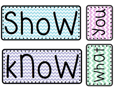 This contains an image of: Show What You Know {Exit Slip} Poster - Free Printable