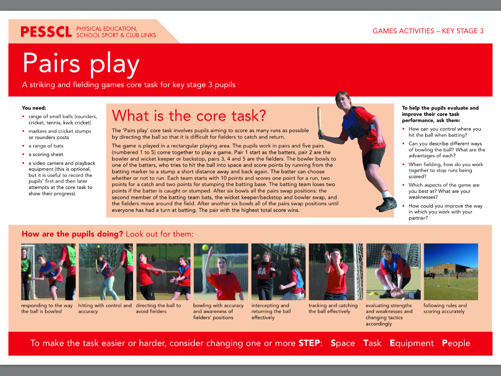 Teaching Games For Understanding Striking And Fielding Games