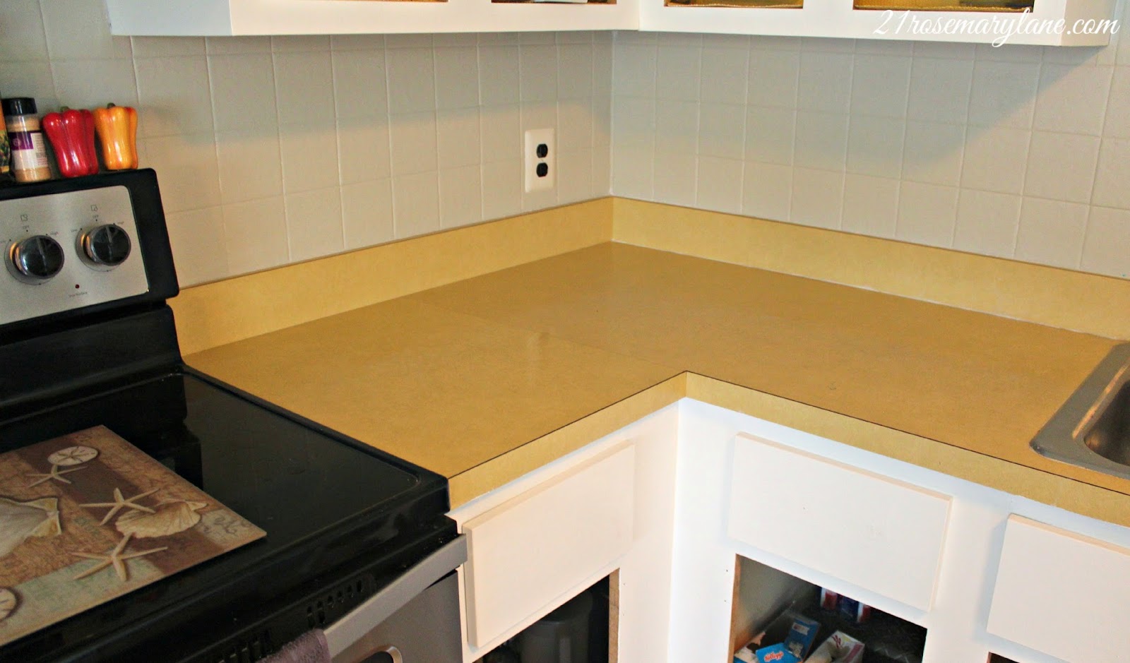 21 Rosemary Lane Transformation Of A 1970 S Formica Countertop