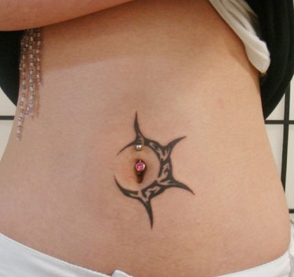 Belly Button Tattoos For Girls