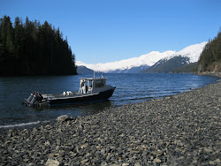 Going ashore in a cove on Prince William Sound