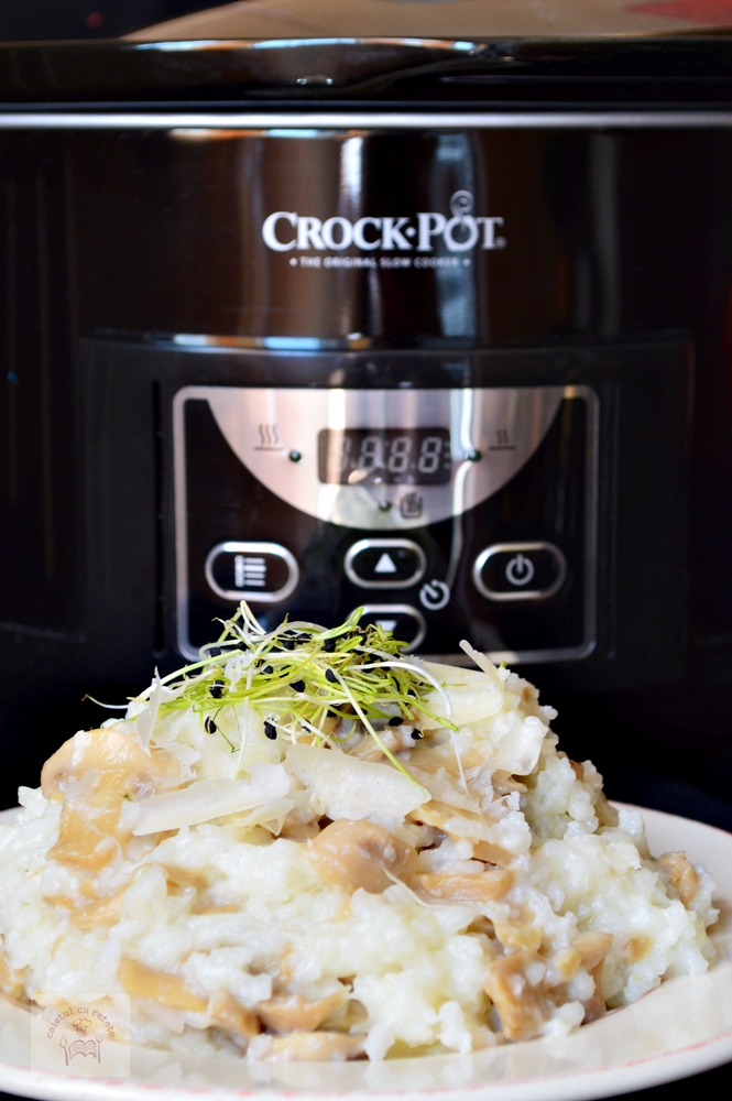 Risotto cu ciuperci la slow cooker CAIETUL CU RETETE