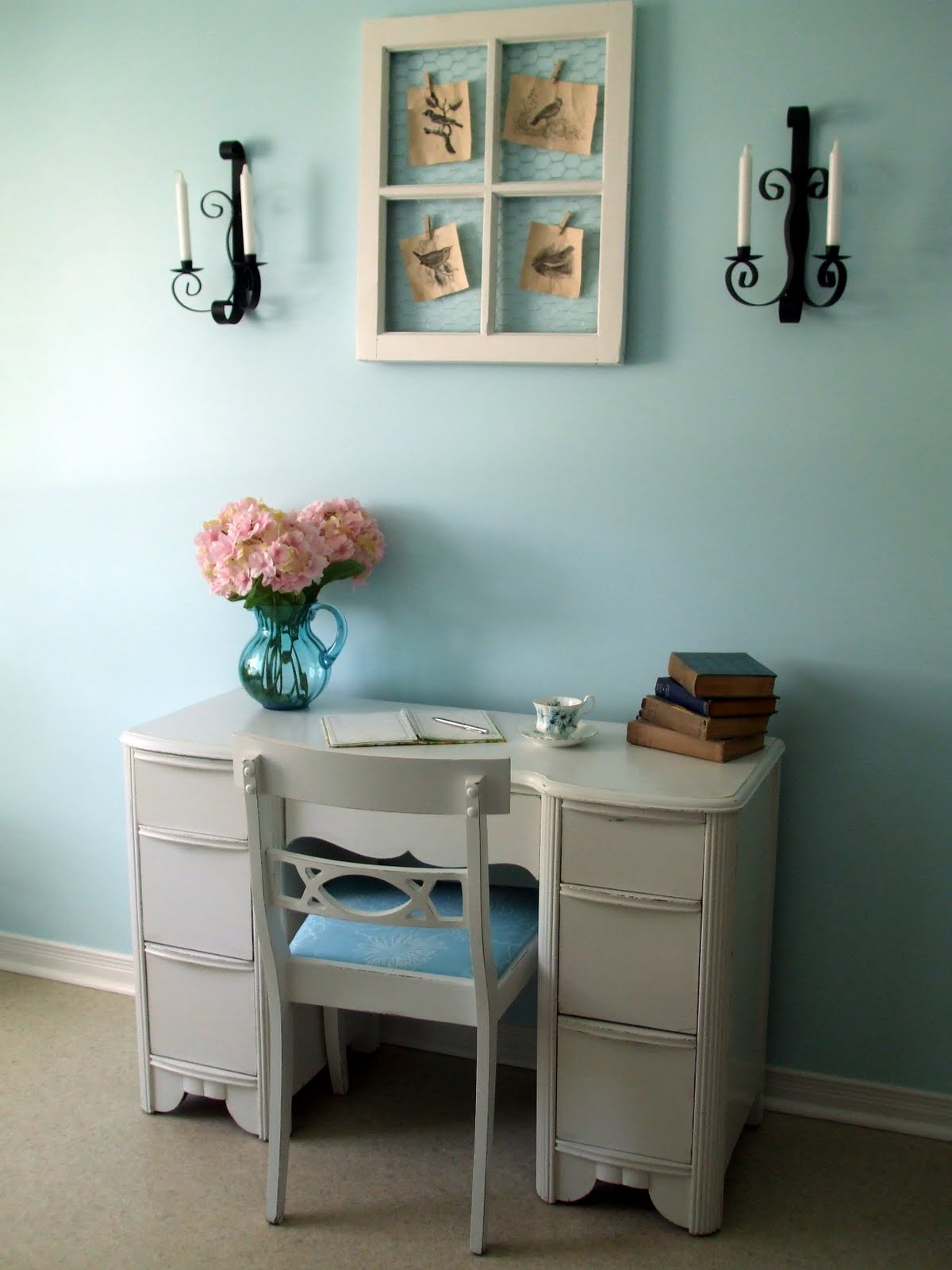 simply chic treasures Vintage Desk Completed!