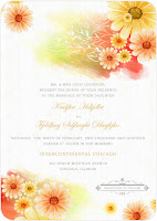 sunflowers wedding invitations