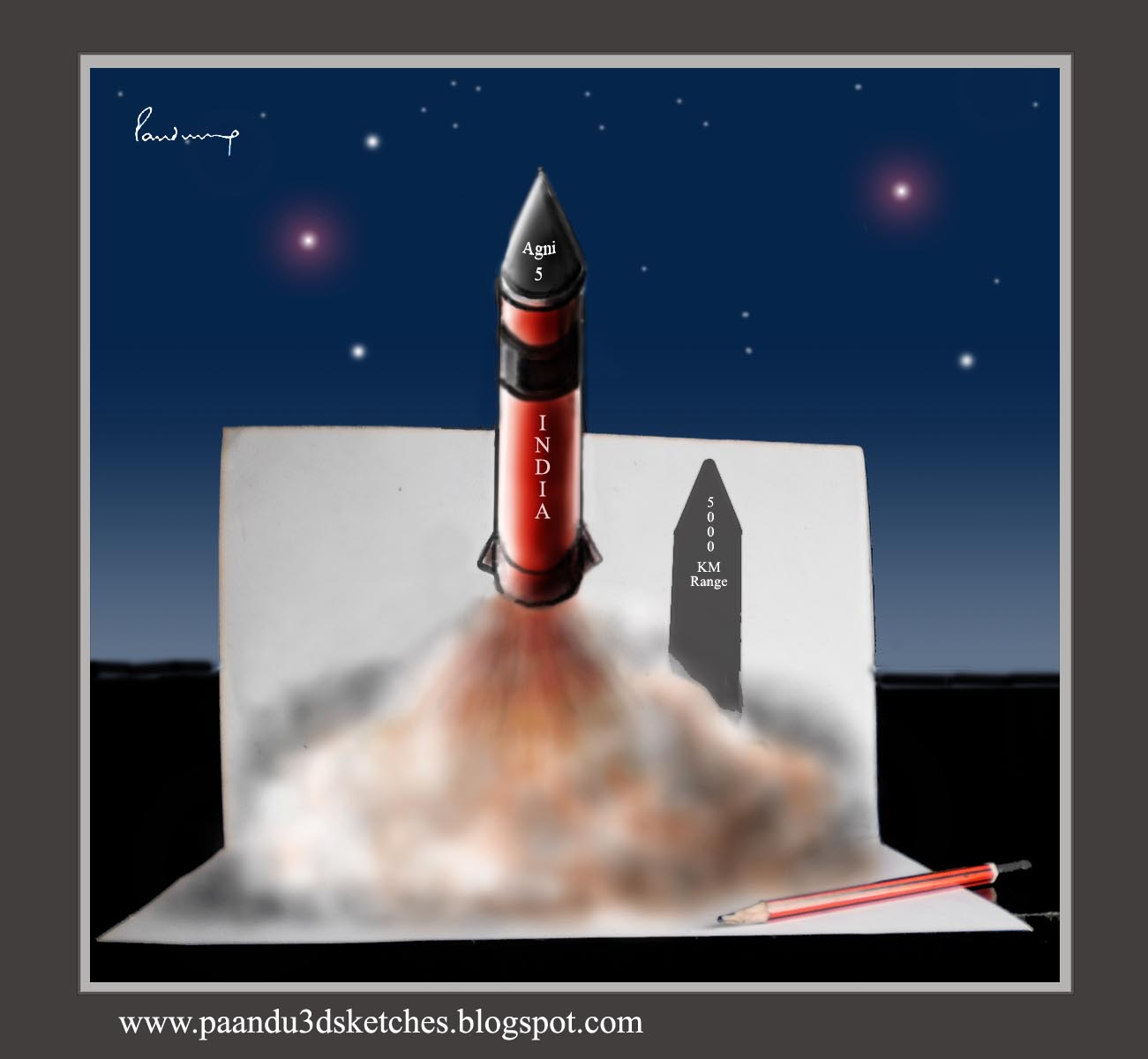 Agni-5.... 5000KM Range