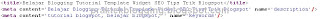 menambah meta tag blogger menambah meta tag blogger