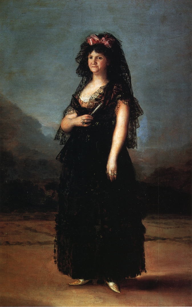Francisco  Goya  Queen  Maria  Luisa  Wearing  a  Mantilla C  