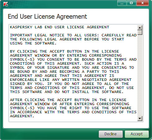 Contrato de licencia TDSSKiller Contrato de licencia TDSSKiller
