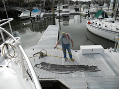 Preparations.  Move Knute (the Rockna anchor) and clean the anchor chains