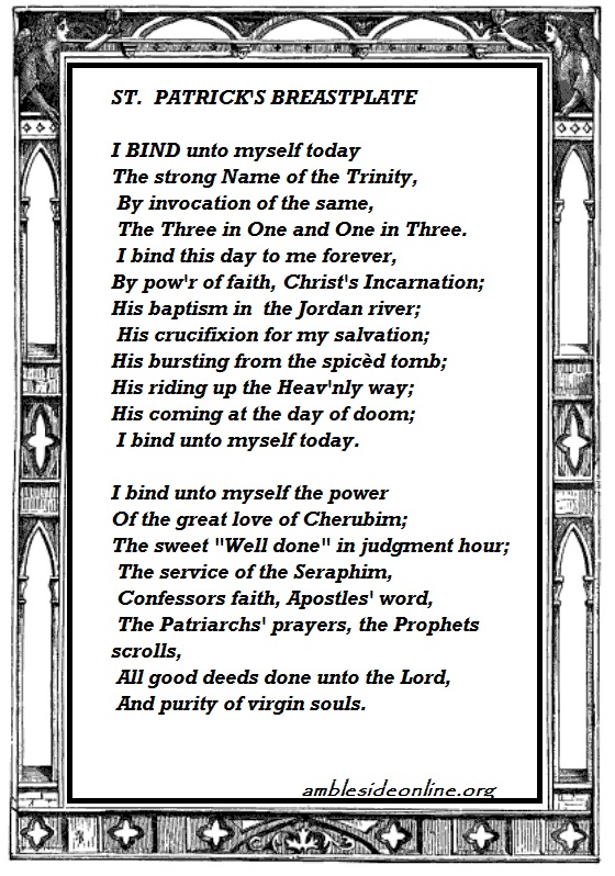 the breast plate of st patrick The breast plate of st patrick