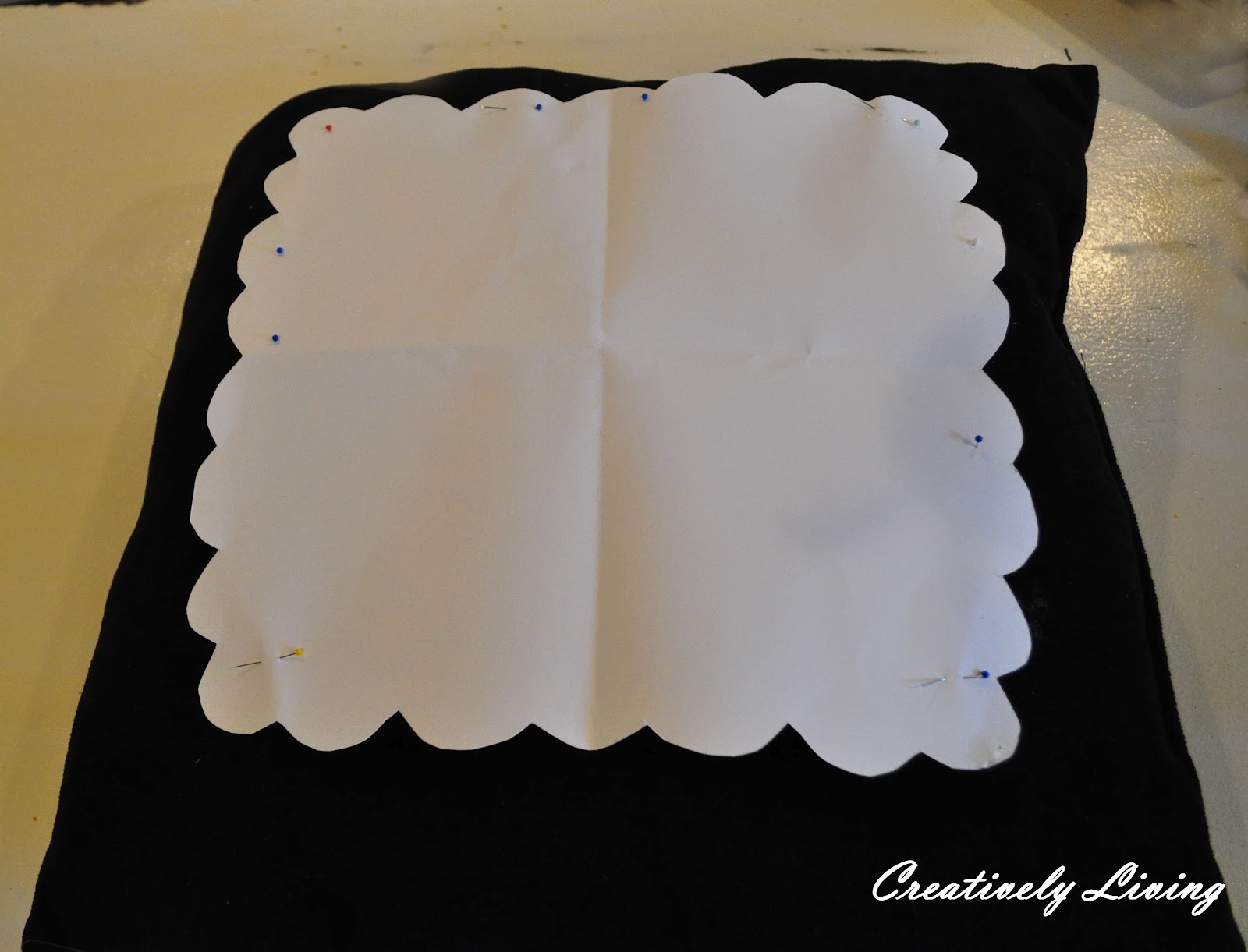 Embellishing a Plain Pillow with Yarn Creatively Living Blog