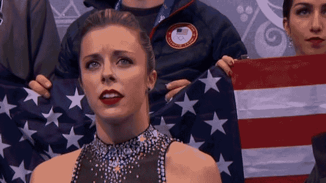 ashley wagner not impressed face gif