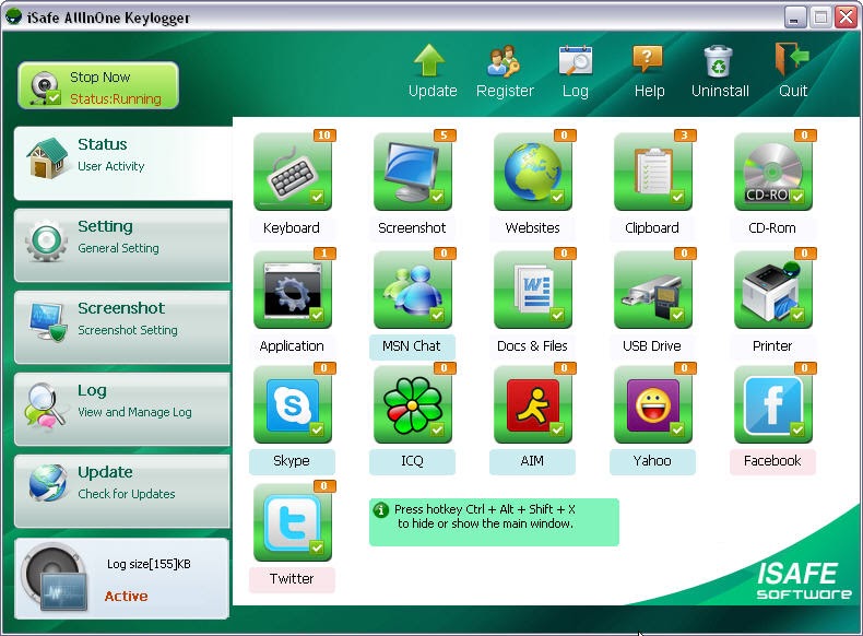 Software, Movie, And Games iSafe All In One Keylogger Pro 3.5.8 FULL
