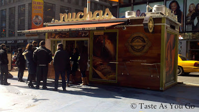Nuchas in Times Square in New York, NY - Photo by Michelle Judd of Taste As You Go
