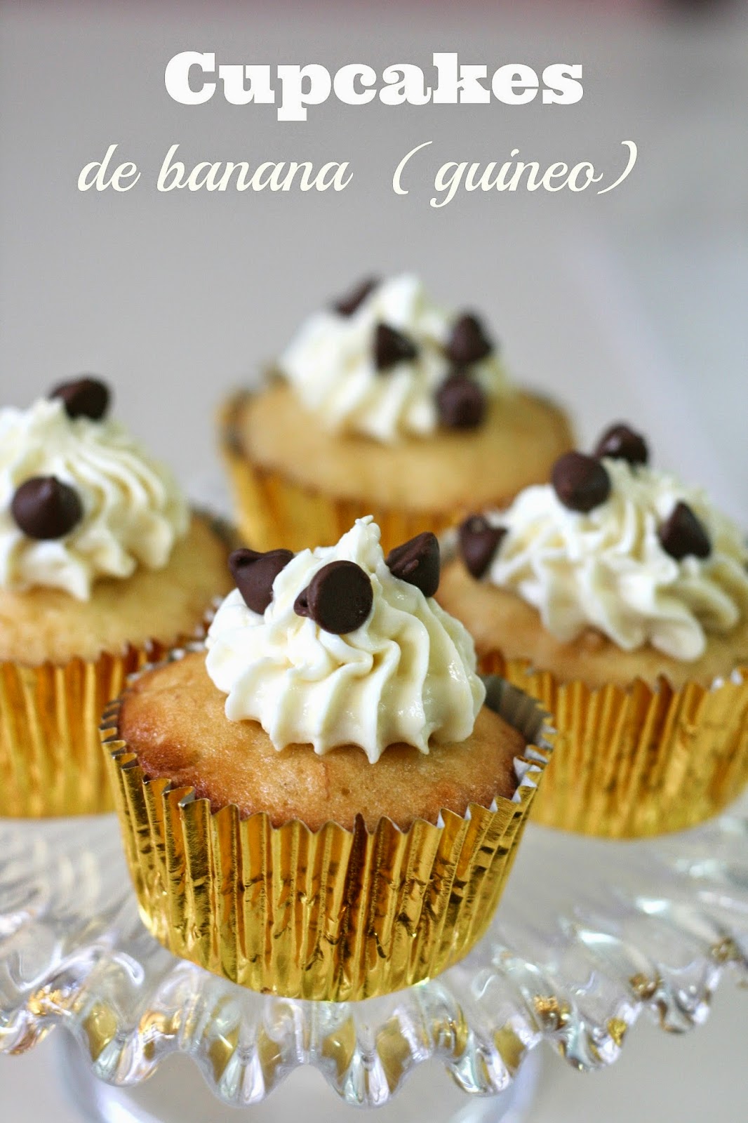 Cupcakes de banana (guineo)
