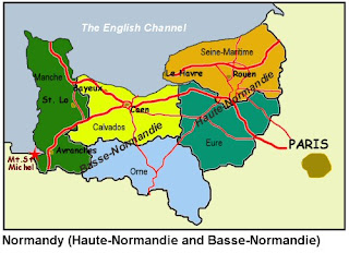 Carte de Basse Normandie