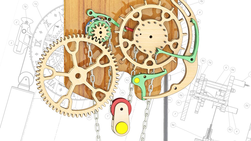 Wooden Clocks Remontoire for Woodenclocks