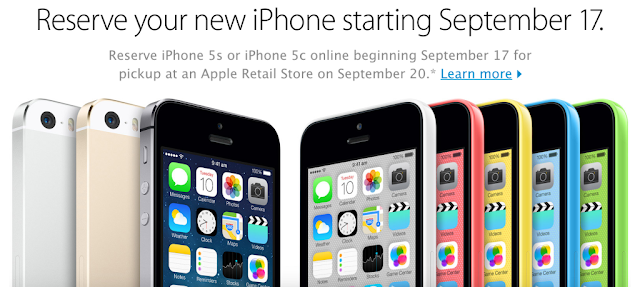 Apple To Offer Advanced iPhone 5s Reservation On September 17 In China