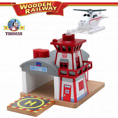 Learning Curve Harold the helicopter Thomas and Friends Wooden Railway set Search and Rescue Station