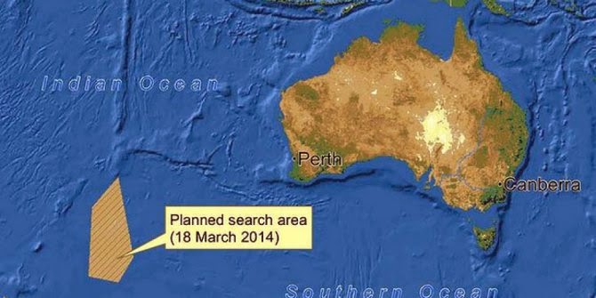 Ini Lokasi Penemuan 2 Objek Diduga Puing MH370 Di Perairan Perth