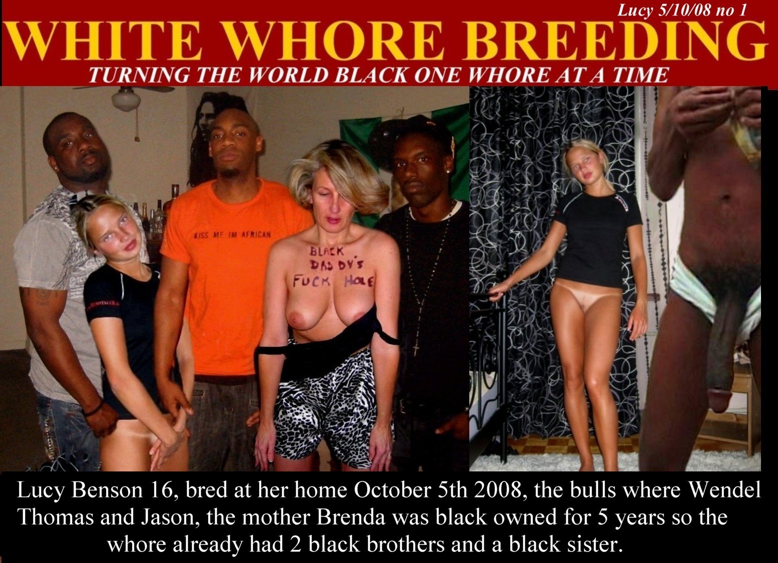 NIGGAS RULE: White Whore Breeding