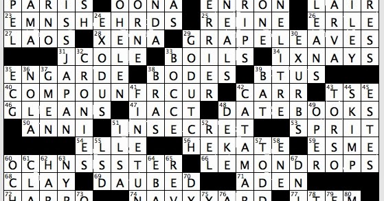 Loch Letters Crossword Loch Letters Crossword